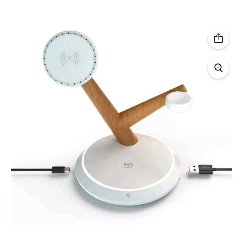 Atomi Qi2 Magnetic Wireless Charging Stand - Phone, Watch and Earbud Charging